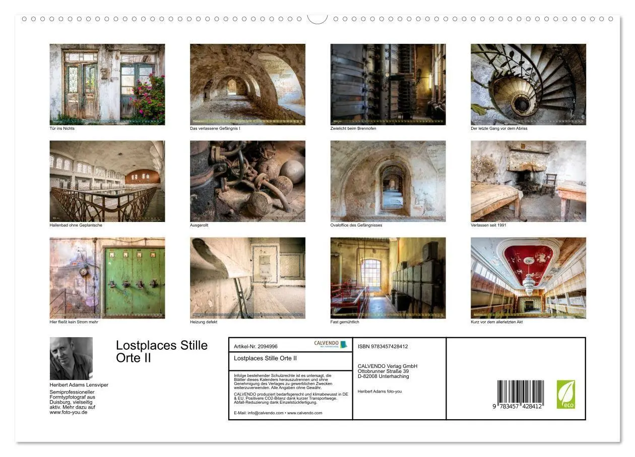 Bild: 9783457428412 | Lostplaces Stille Orte II (hochwertiger Premium Wandkalender 2026...