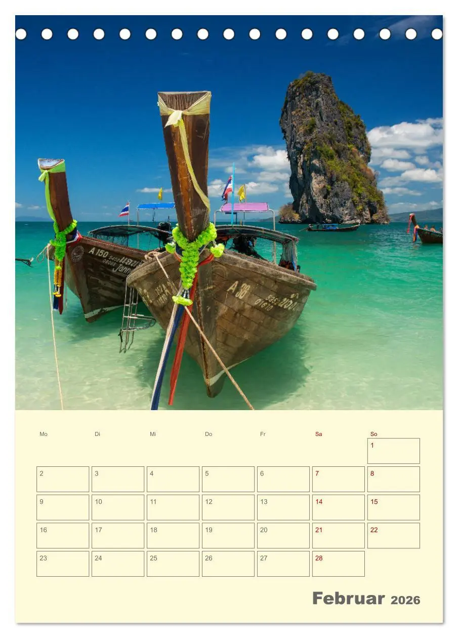 Bild: 9783516378412 | SÜDOSTASIEN - Mein URLAUBSPLANER (Tischkalender 2026 DIN A5 hoch),...