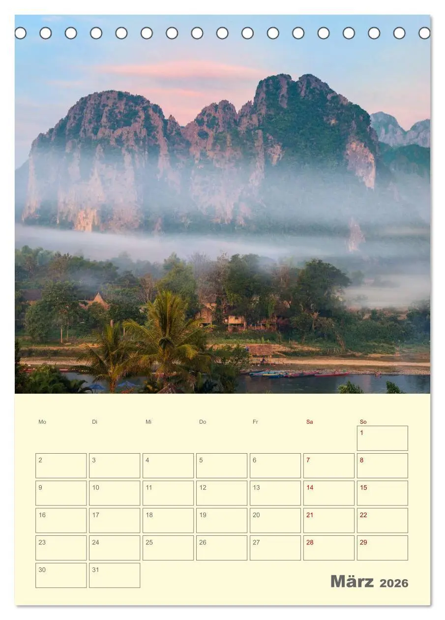 Bild: 9783516378412 | SÜDOSTASIEN - Mein URLAUBSPLANER (Tischkalender 2026 DIN A5 hoch),...