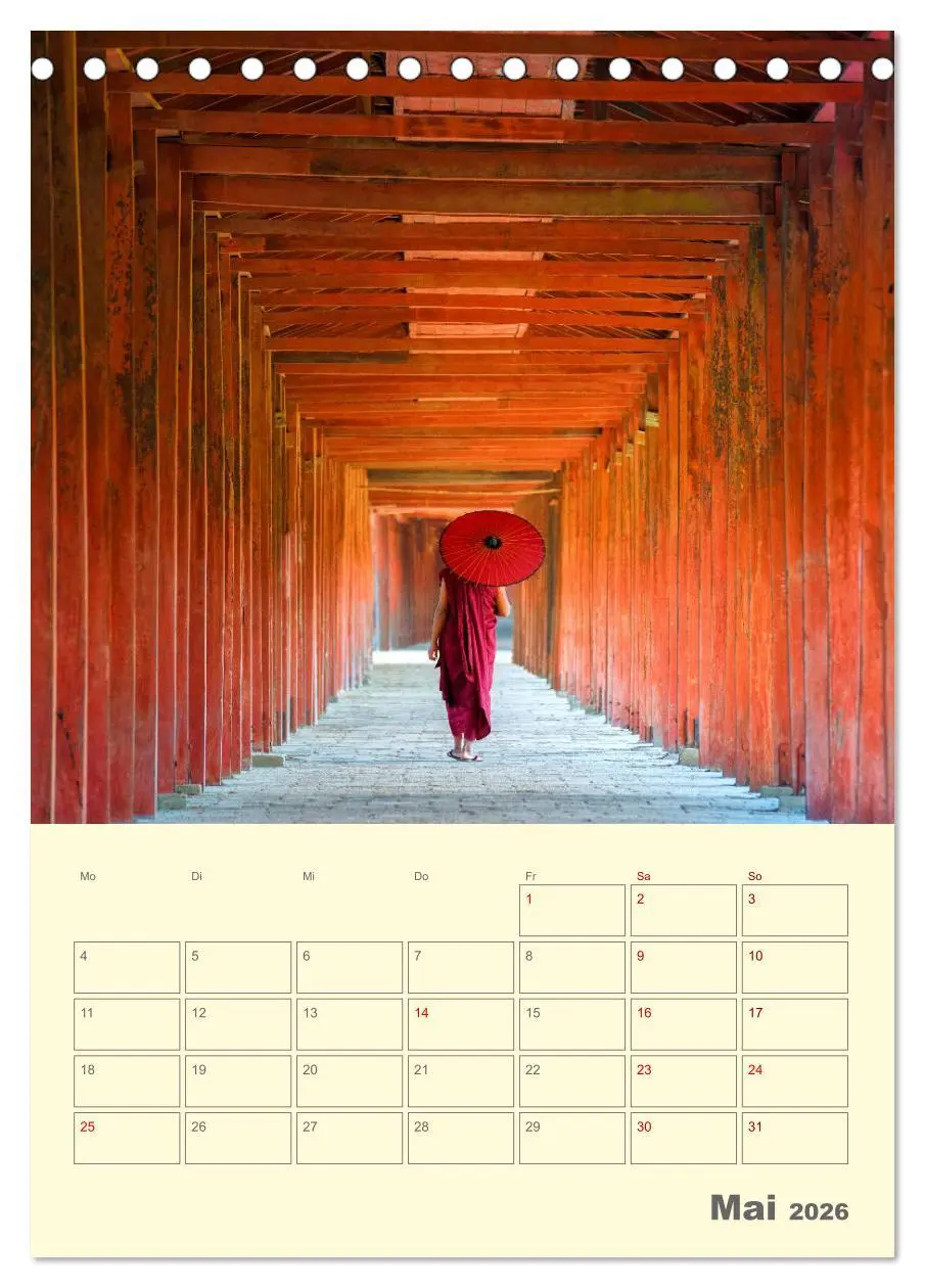 Bild: 9783516378412 | SÜDOSTASIEN - Mein URLAUBSPLANER (Tischkalender 2026 DIN A5 hoch),...