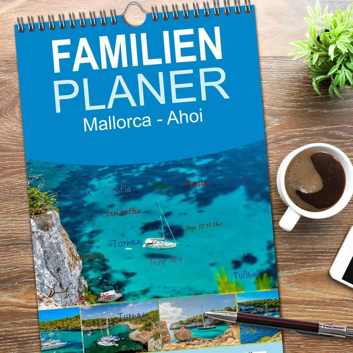 Bild: 9783516518412 | Familienplaner 2026 - Mallorca - Ahoi mit 5 Spalten (Wandkalender,...