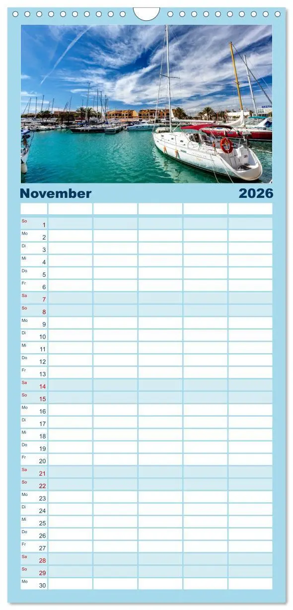 Bild: 9783516518412 | Familienplaner 2026 - Mallorca - Ahoi mit 5 Spalten (Wandkalender,...