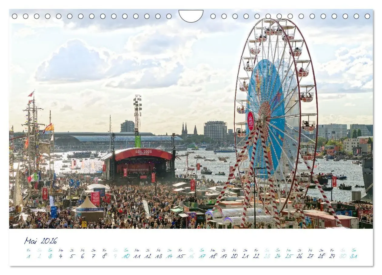 Bild: 9783516688412 | SAIL Amsterdam (Wandkalender 2026 DIN A4 quer), CALVENDO...