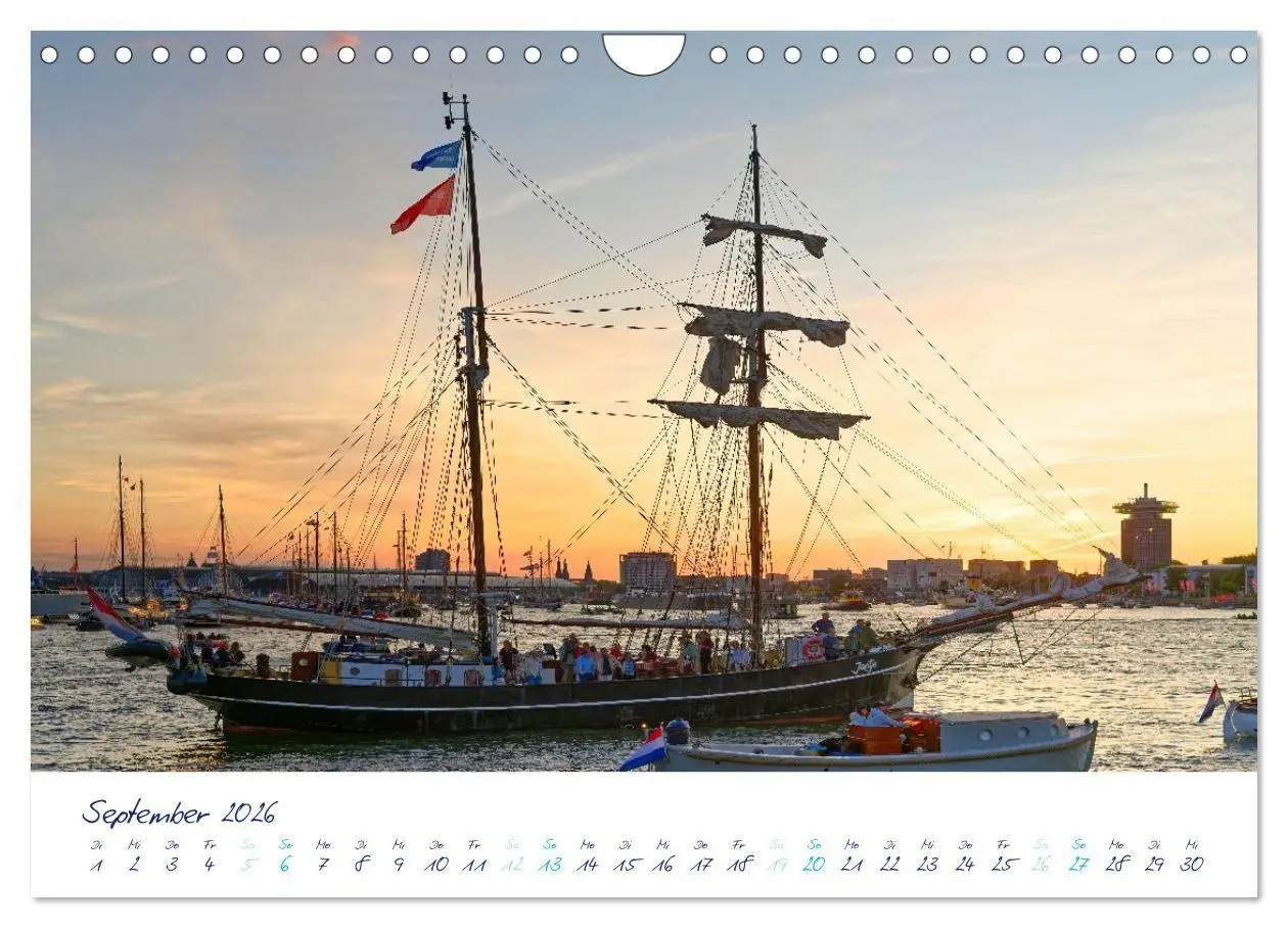 Bild: 9783516688412 | SAIL Amsterdam (Wandkalender 2026 DIN A4 quer), CALVENDO...