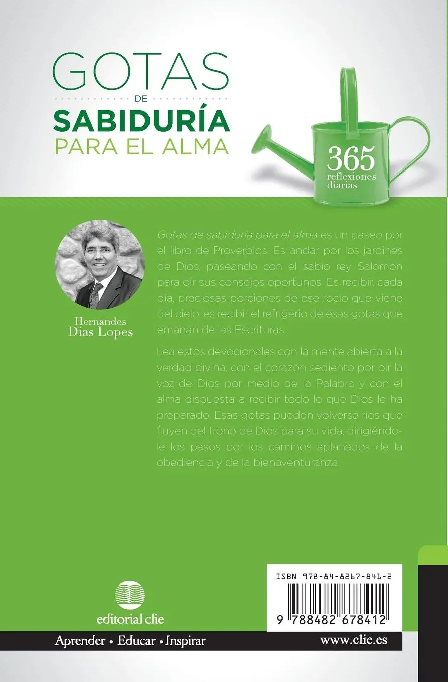 Rückseite: 9788482678412 | Gotas de sabiduría para el alma | Hermandes Dias-Lopes | Taschenbuch
