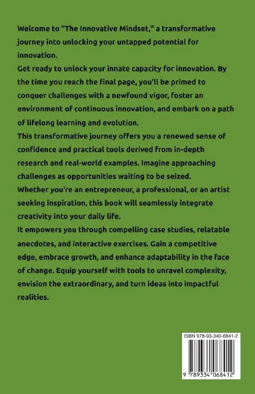 Rückseite: 9789334068412 | The Innovative Mindset | Manjul Tewari | Taschenbuch | Englisch | 2024