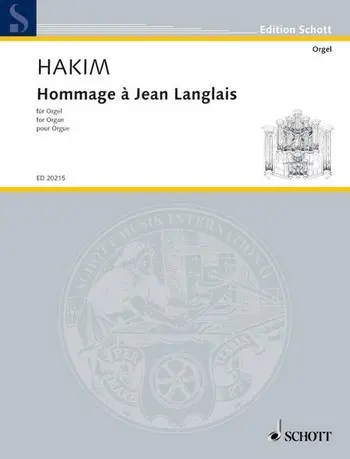 Cover: 9790001148412 | Hommage à Jean Langlais für Orgel | Naji Hakim | Buch | 2008