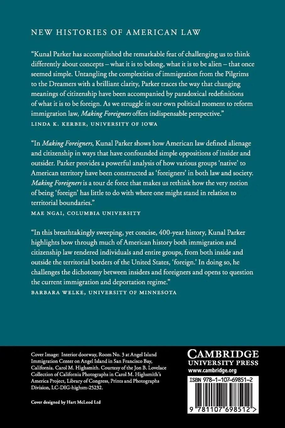Rückseite: 9781107698512 | Making Foreigners | Kunal M. Parker | Taschenbuch | Englisch | 2017