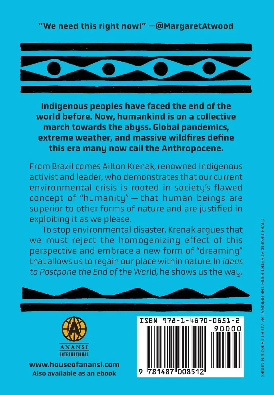 Rückseite: 9781487008512 | Ideas to Postpone the End of the World | Ailton Krenak | Taschenbuch