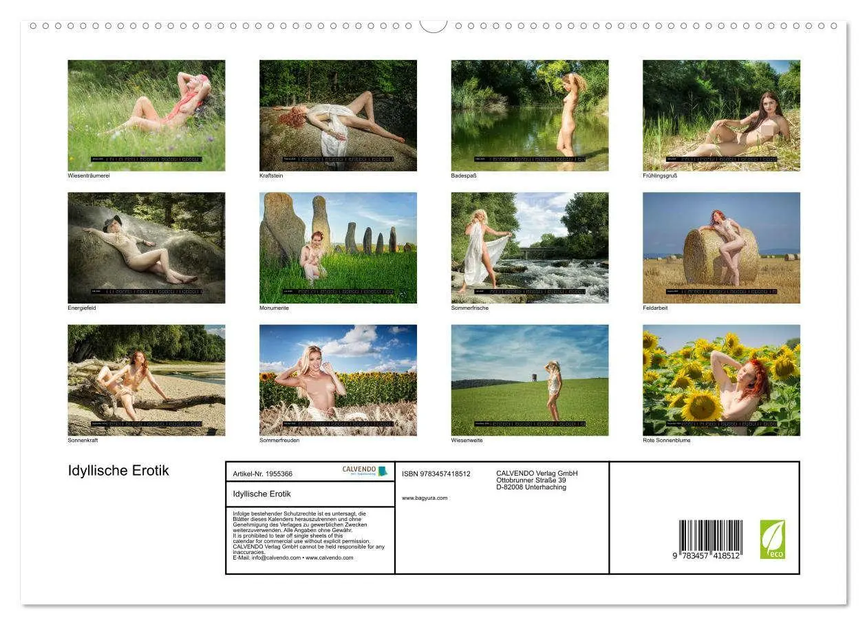 Bild: 9783457418512 | Idyllische Erotik (hochwertiger Premium Wandkalender 2026 DIN A2...