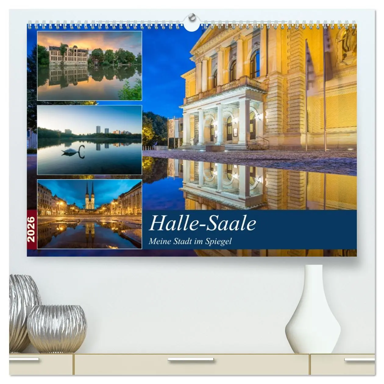 Cover: 9783457728512 | Halle-Saale - Meine Stadt im Spiegel (hochwertiger Premium...