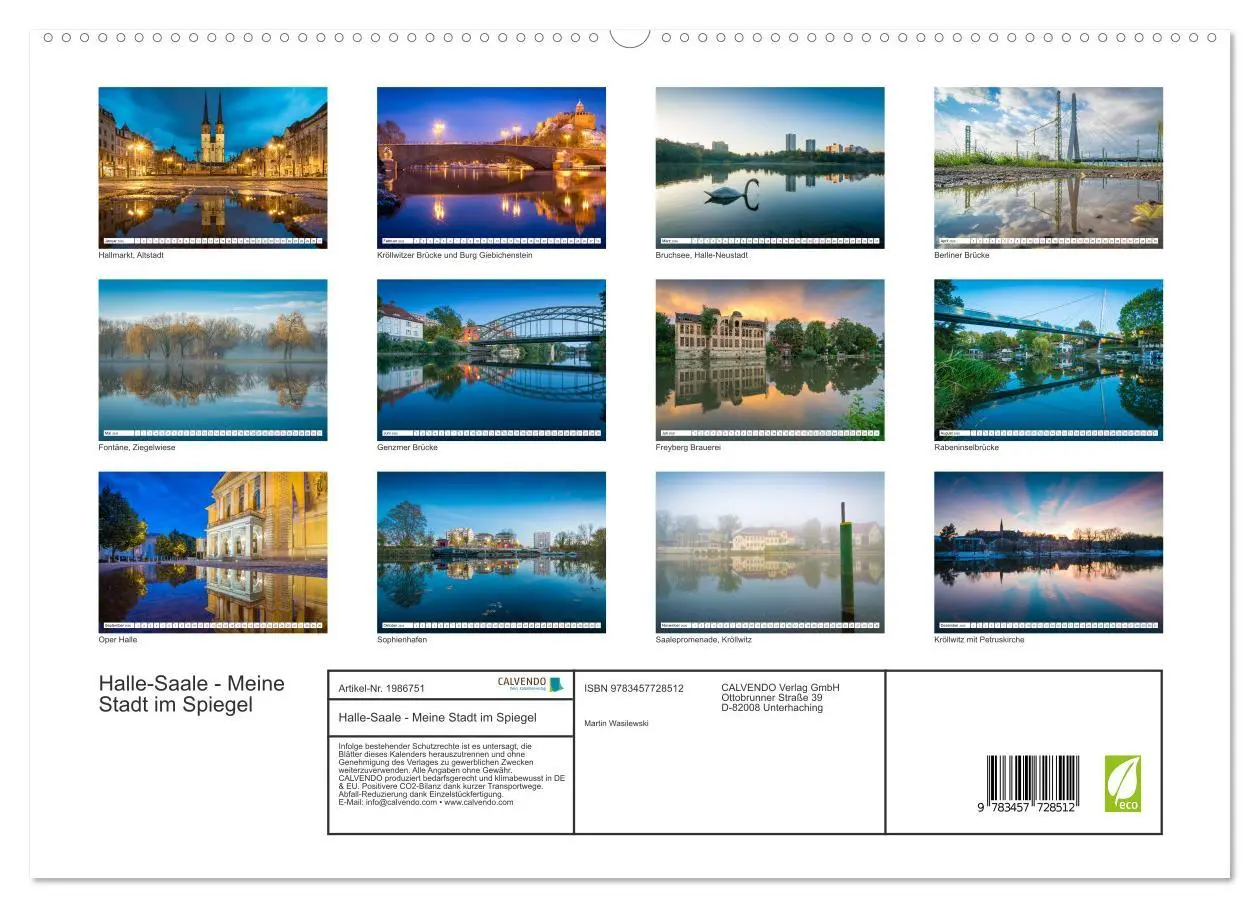 Bild: 9783457728512 | Halle-Saale - Meine Stadt im Spiegel (hochwertiger Premium...