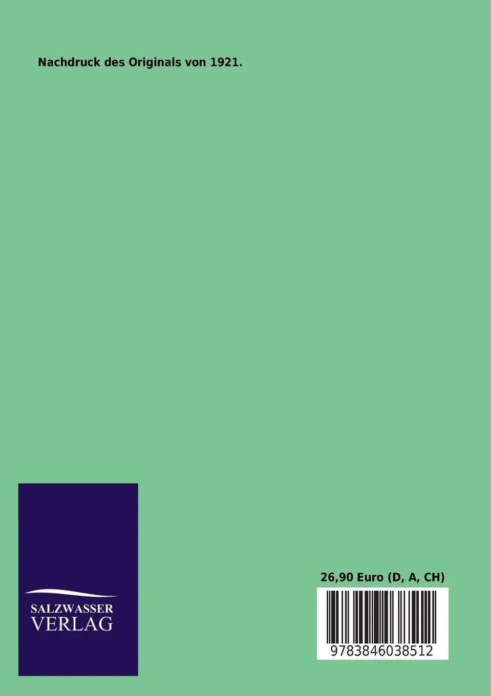 Rückseite: 9783846038512 | Geschichte als Sinngebung des Sinnlosen | Theodor Lessing | Buch