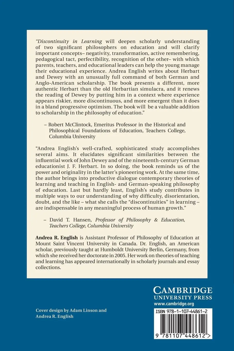 Rückseite: 9781107448612 | Discontinuity in Learning | Andrea R. English | Taschenbuch | Englisch