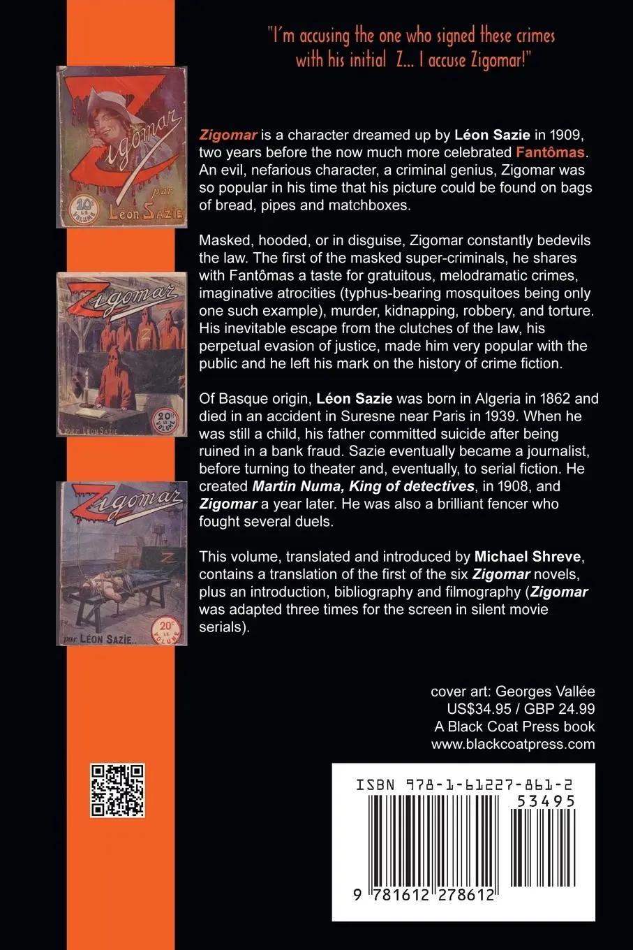 Rückseite: 9781612278612 | Zigomar | Leon Sazie | Taschenbuch | Kartoniert / Broschiert | 2019