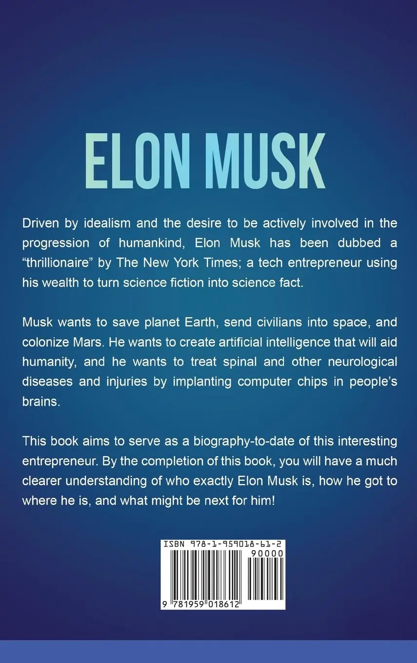 Rückseite: 9781959018612 | Elon Musk | A Biography of an Entrepreneur | Joseph Greene | Buch