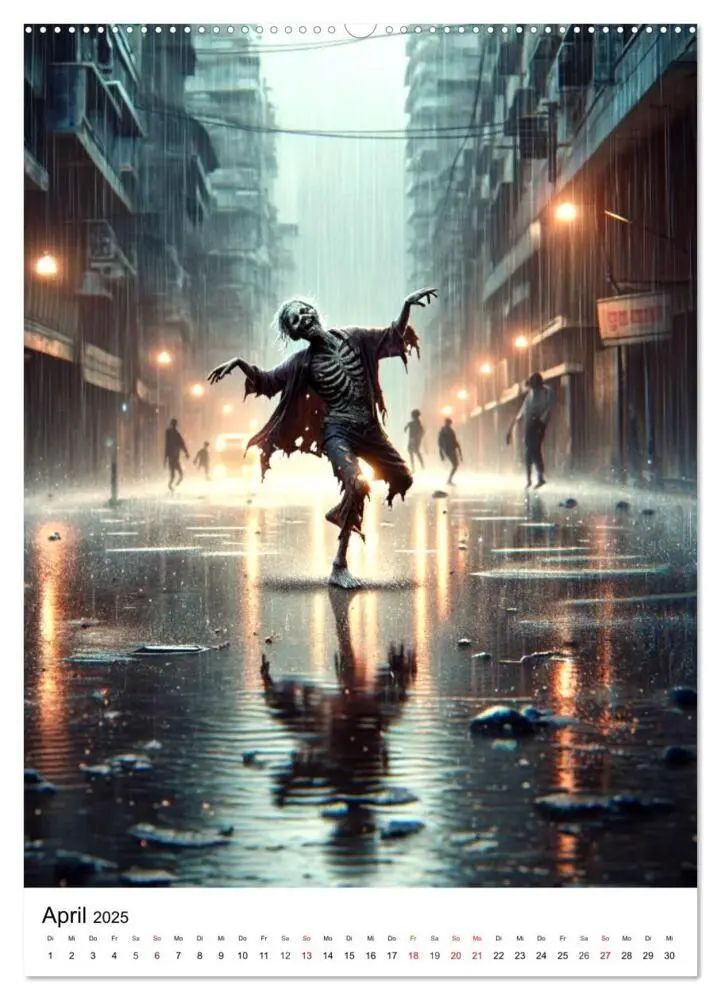 Bild: 9783383778612 | Zombies Zeitgeist - KI generierte Momente der Untoten (Wandkalender...