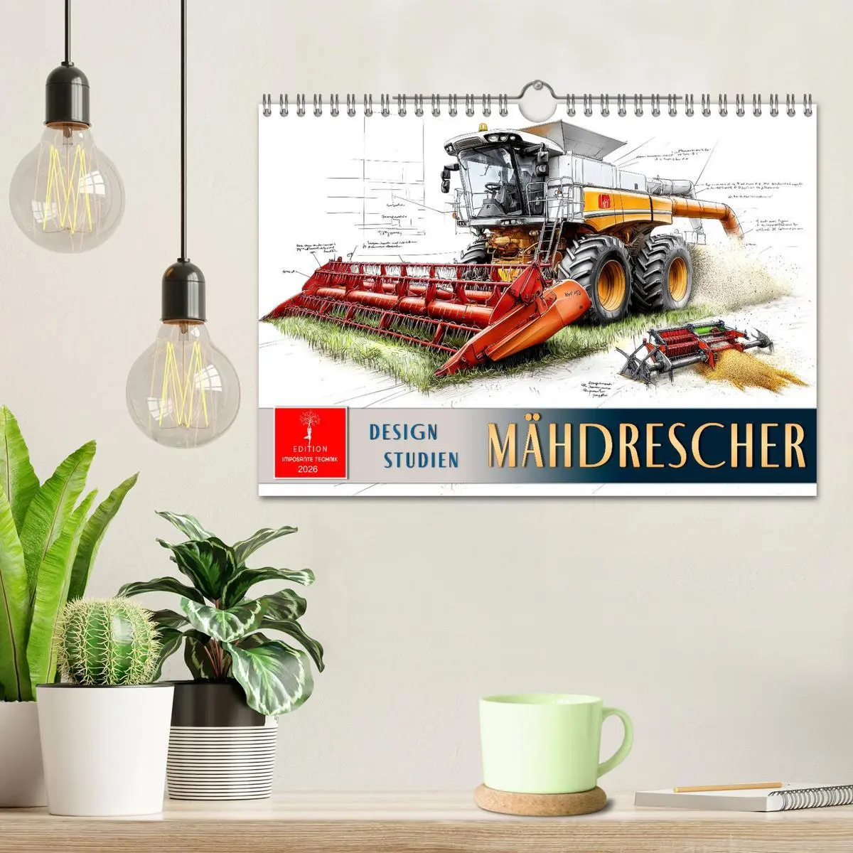 Bild: 9783457268612 | Mähdrescher - Design Studien (Wandkalender 2026 DIN A4 quer),...