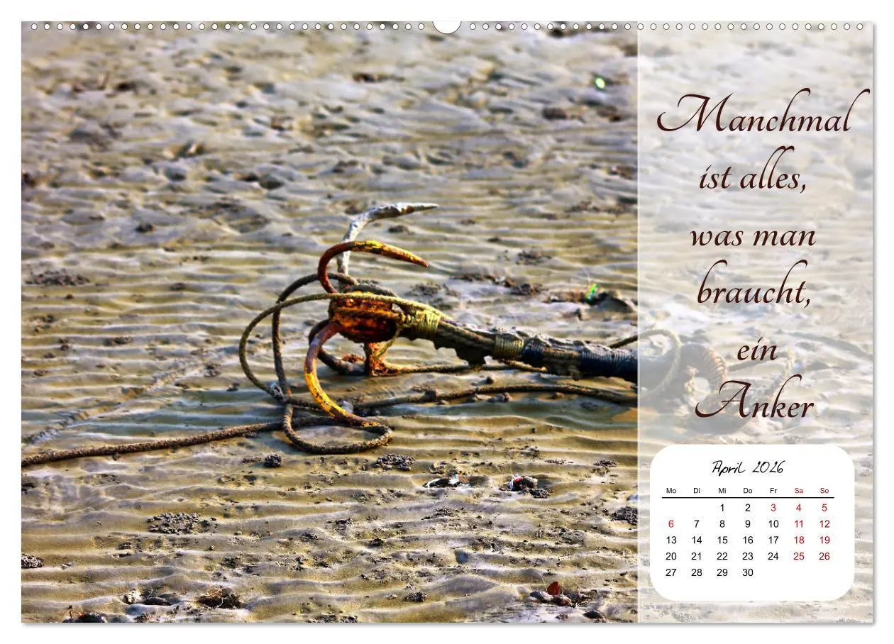 Bild: 9783457578612 | Mein Anker - Ein Jahr voller Halt (Wandkalender 2026 DIN A2 quer),...