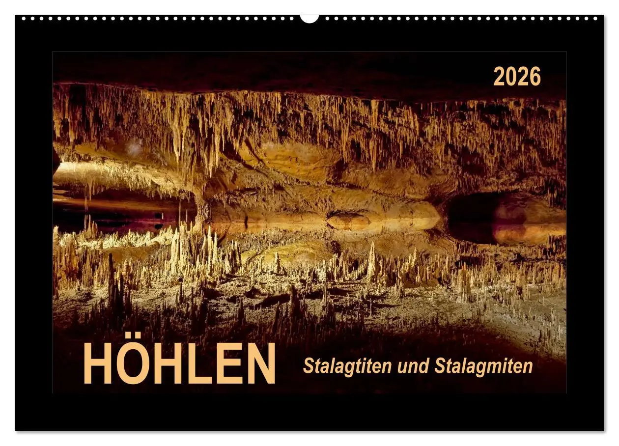 Cover: 9783516048612 | Höhlen, Stalaktiten und Stalagmiten (Wandkalender 2026 DIN A2...