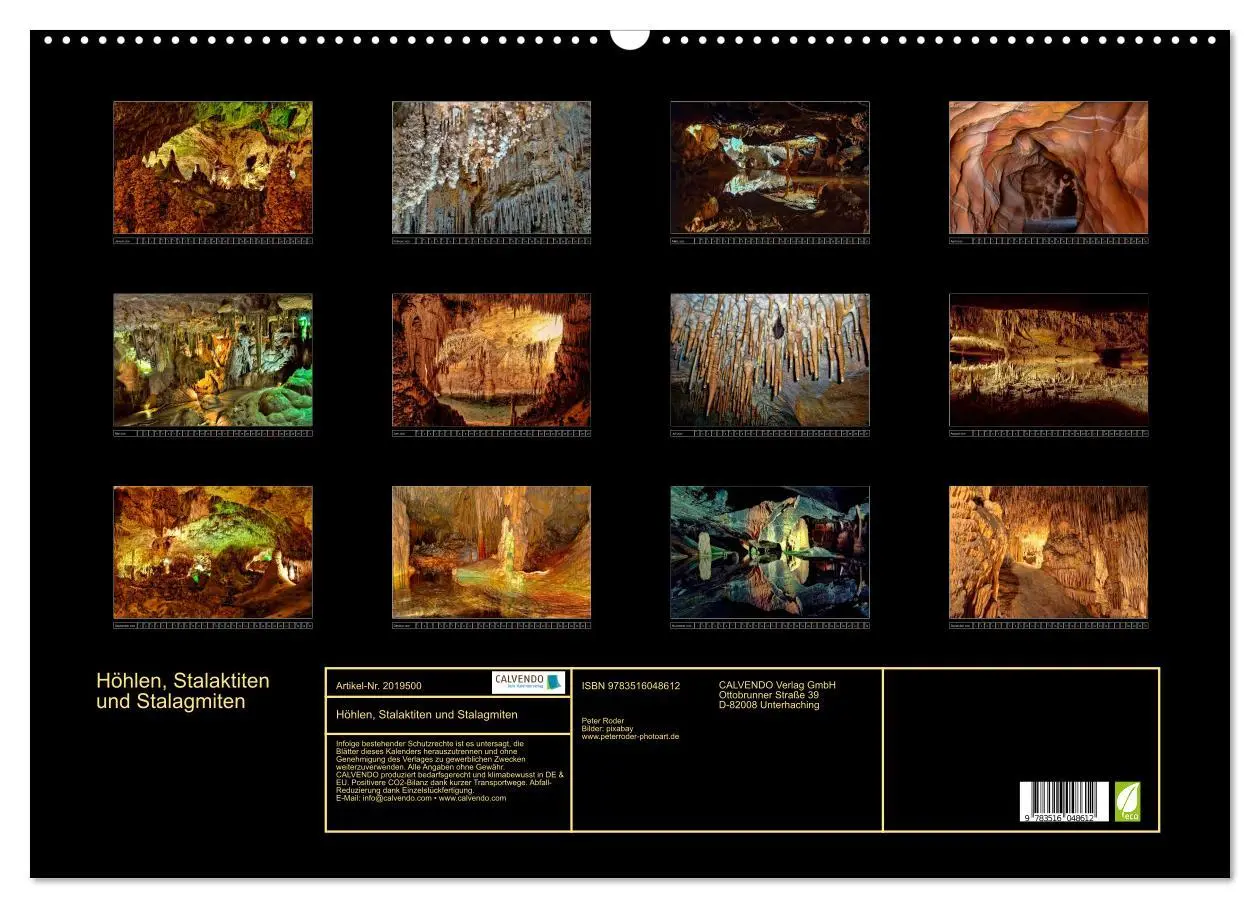 Bild: 9783516048612 | Höhlen, Stalaktiten und Stalagmiten (Wandkalender 2026 DIN A2...