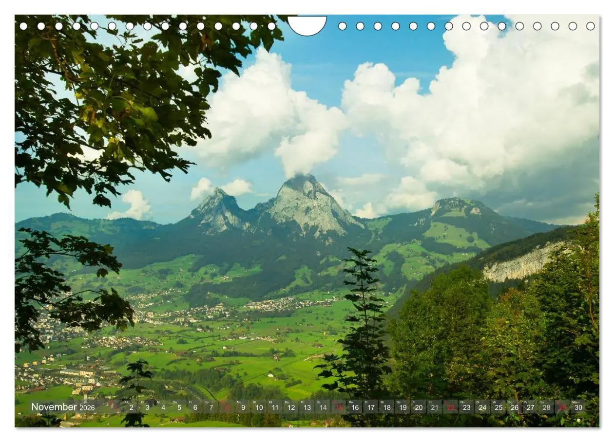 Bild: 9783516118612 | Der Zauber der Schweizer Berge (Wandkalender 2026 DIN A4 quer),...