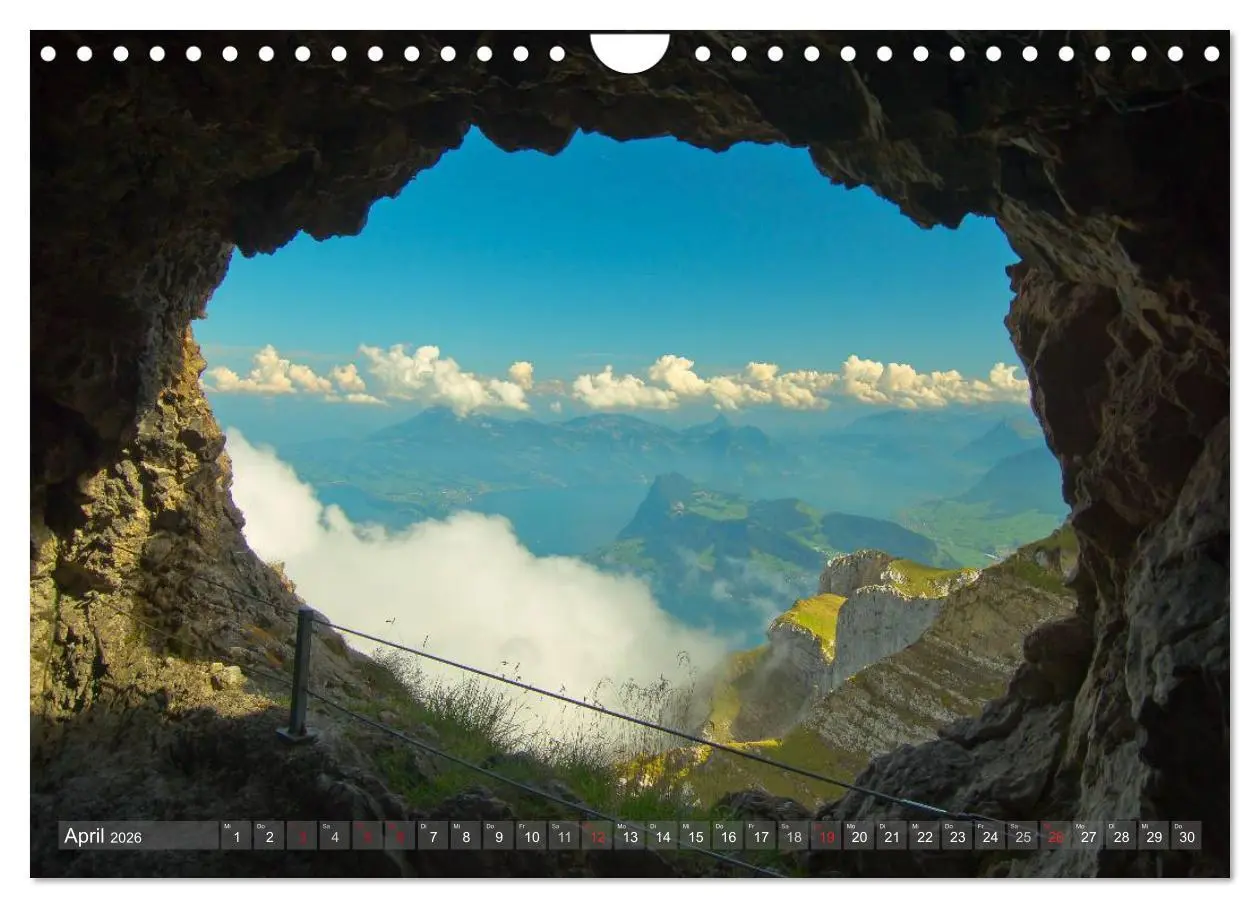 Bild: 9783516118612 | Der Zauber der Schweizer Berge (Wandkalender 2026 DIN A4 quer),...