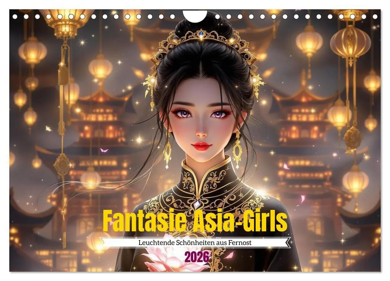 Cover: 9783516668612 | Fantasie Asia-Girls (Wandkalender 2026 DIN A4 quer), CALVENDO...