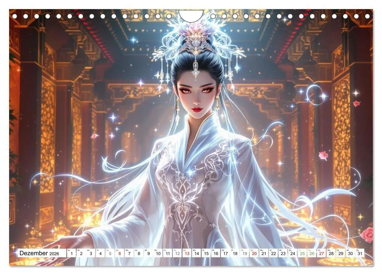 Bild: 9783516668612 | Fantasie Asia-Girls (Wandkalender 2026 DIN A4 quer), CALVENDO...