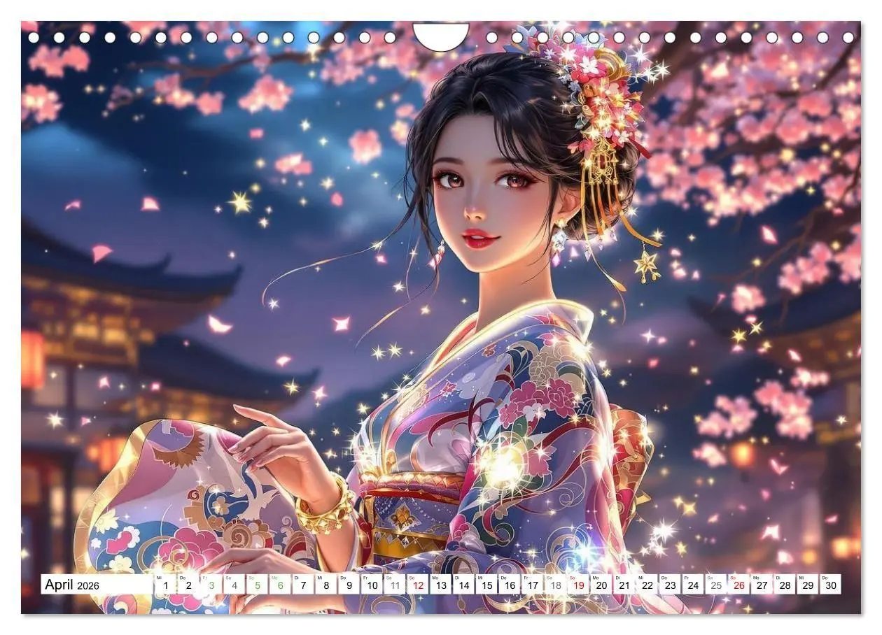 Bild: 9783516668612 | Fantasie Asia-Girls (Wandkalender 2026 DIN A4 quer), CALVENDO...