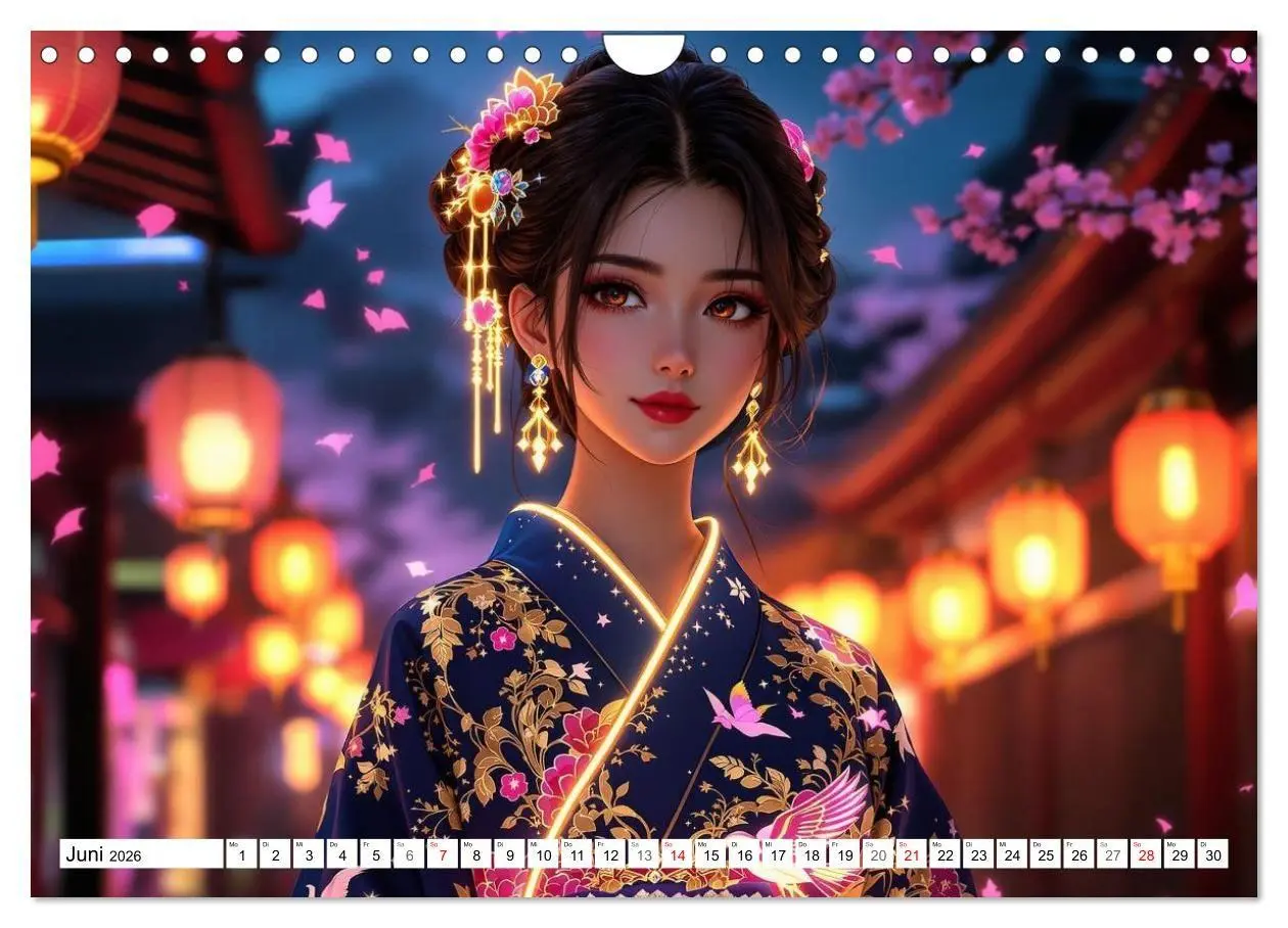 Bild: 9783516668612 | Fantasie Asia-Girls (Wandkalender 2026 DIN A4 quer), CALVENDO...