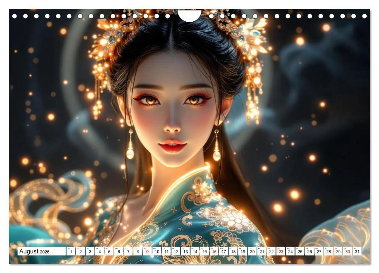 Bild: 9783516668612 | Fantasie Asia-Girls (Wandkalender 2026 DIN A4 quer), CALVENDO...