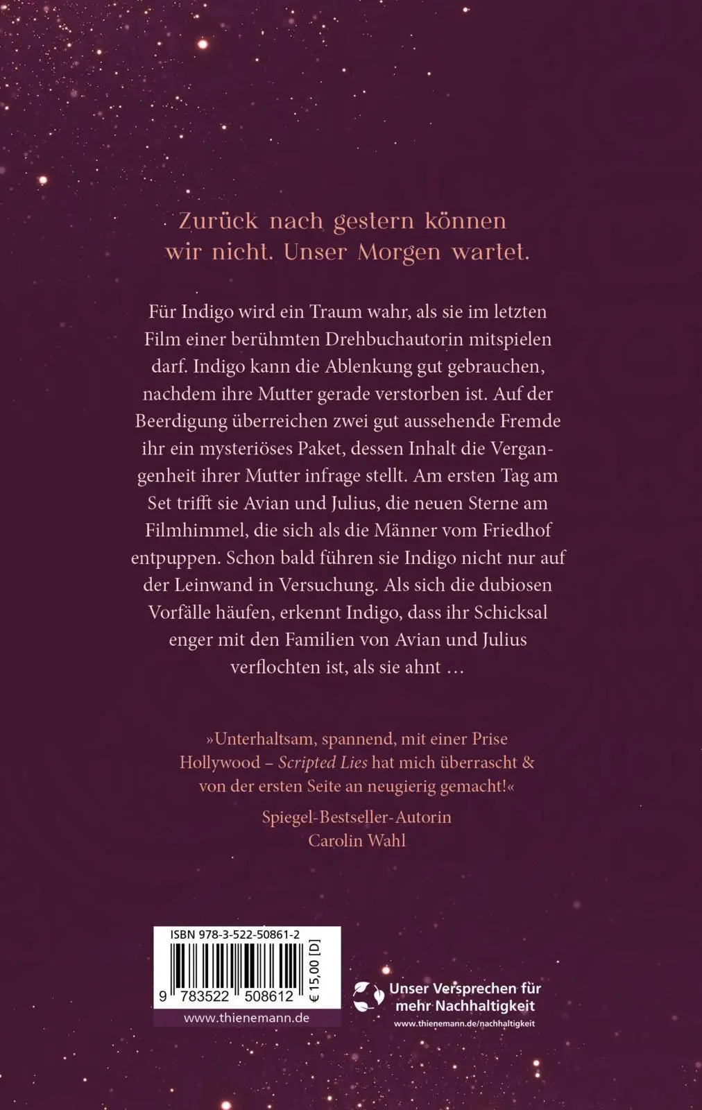 Rückseite: 9783522508612 | Scripted 1: Lies | Magdalena Gammel | Taschenbuch | Scripted | 432 S.