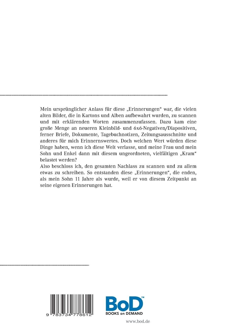 Rückseite: 9783734778612 | Erinnerungen Peter Hahn | Teil 2 | Peter Hahn | Taschenbuch | 368 S.