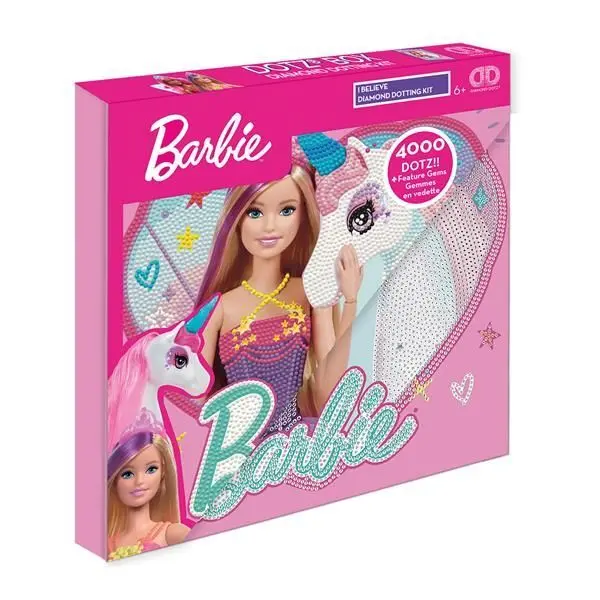 Cover: 4895225928712 | Diamond Dotz Barbie mit Einhorn | Kit (Bastelset) | 2592871 | Deutsch