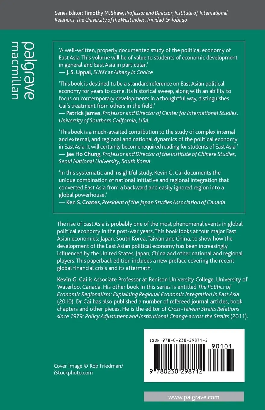 Rückseite: 9780230298712 | The Political Economy of East Asia | Regional and National Dimensions