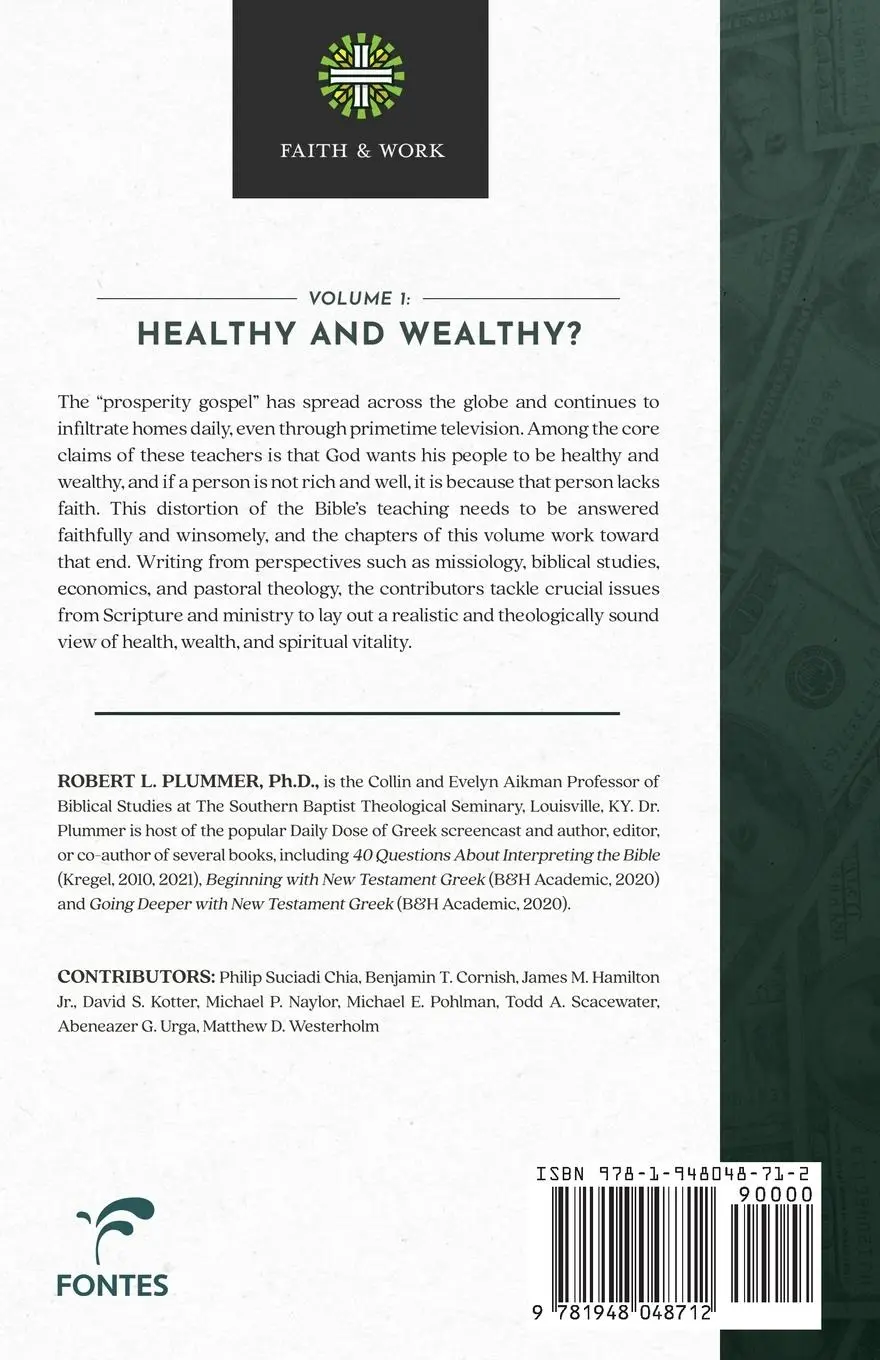 Rückseite: 9781948048712 | Healthy and Wealthy? | Robert L. Plummer | Taschenbuch | Englisch