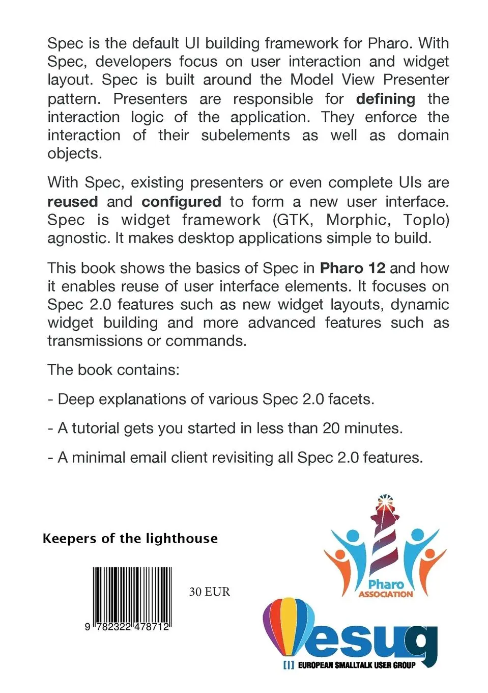 Rückseite: 9782322478712 | Building Application with Spec 2.0 | Koen de Hondt (u. a.) | Buch