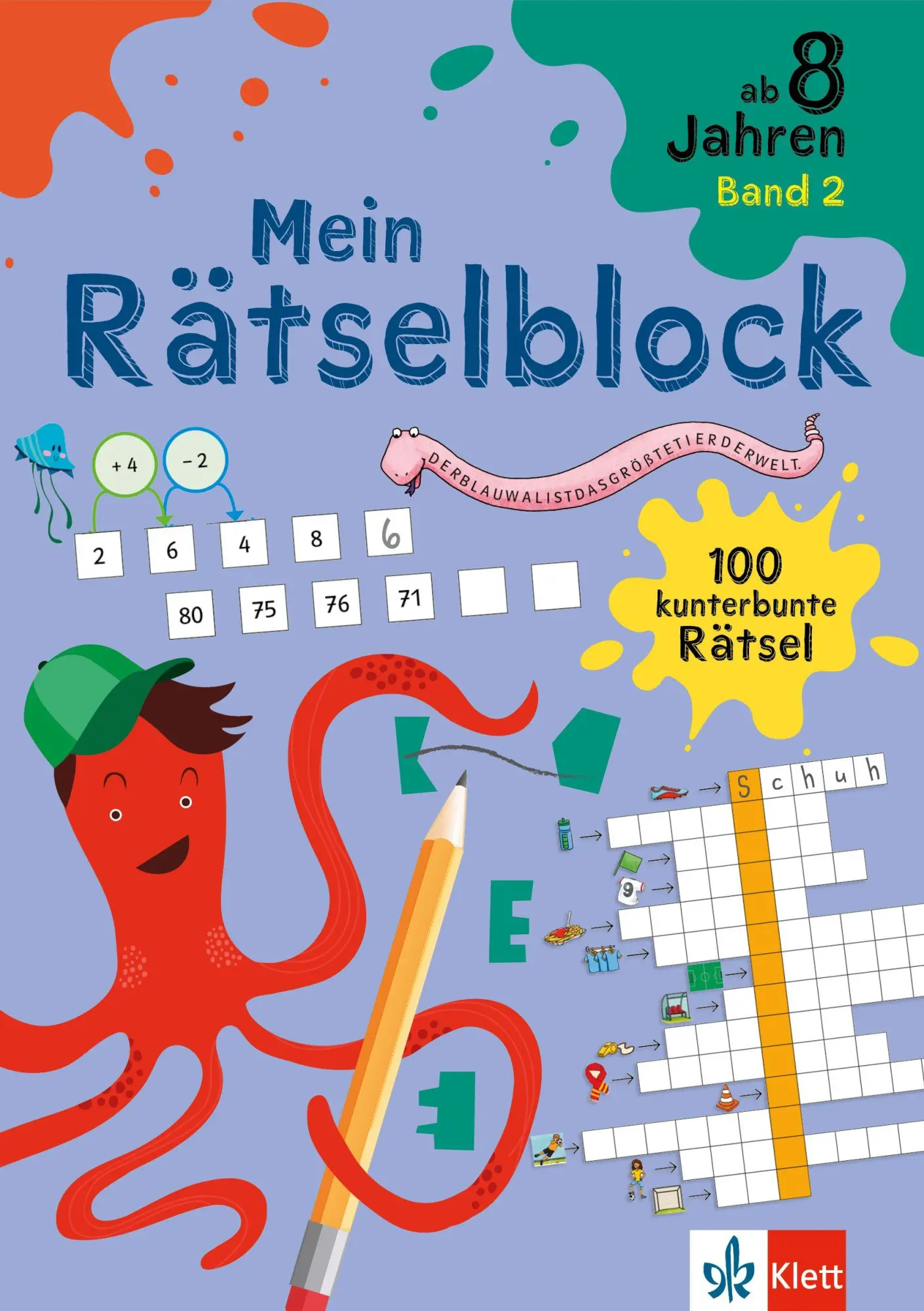 Cover: 9783129498712 | Klett Mein Rätselblock ab 8 Jahren Band 2 | 100 kunterbunte Rätsel