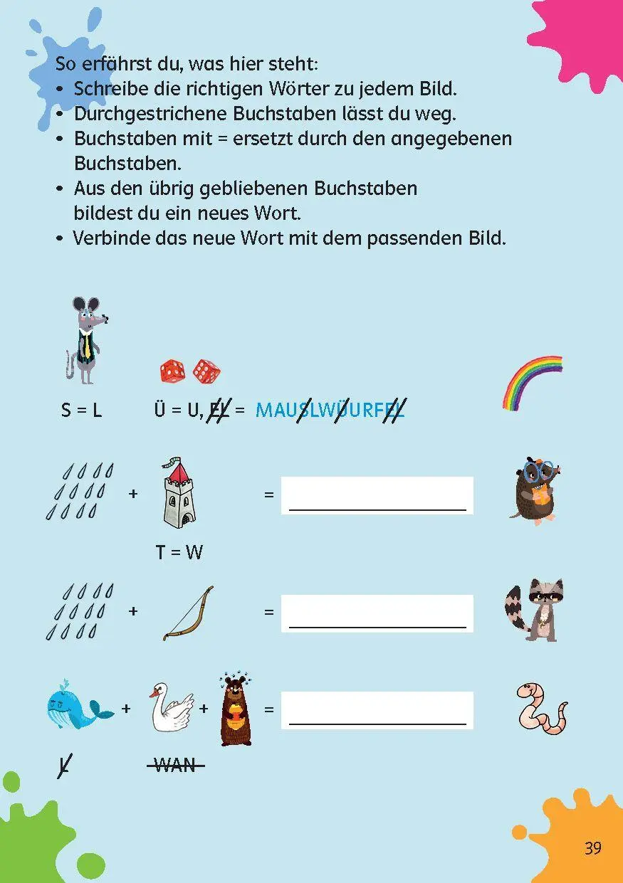 Bild: 9783129498712 | Klett Mein Rätselblock ab 8 Jahren Band 2 | 100 kunterbunte Rätsel