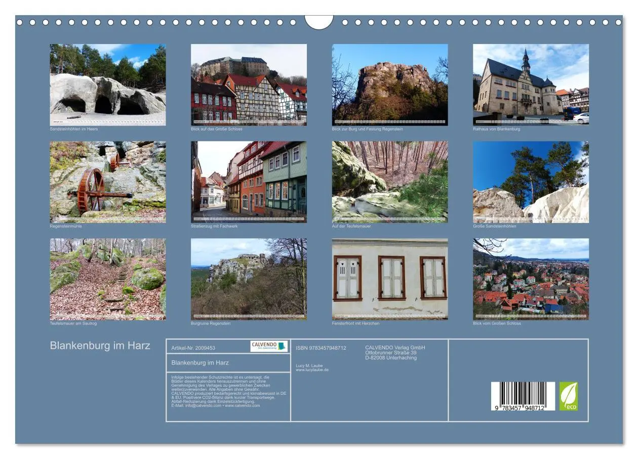 Bild: 9783457948712 | Blankenburg im Harz (Wandkalender 2026 DIN A3 quer), CALVENDO...