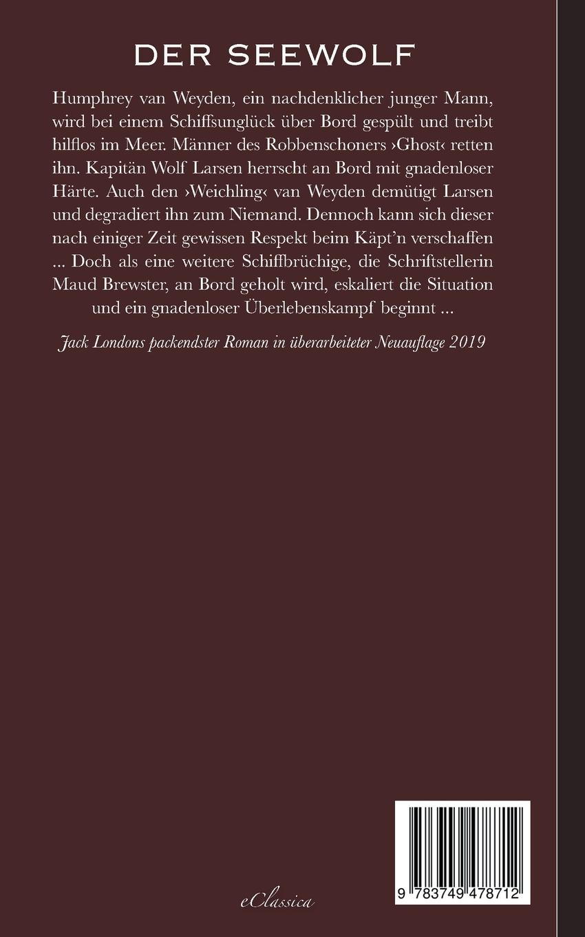 Rückseite: 9783749478712 | Der Seewolf | Jack London | Taschenbuch | Paperback | 276 S. | Deutsch