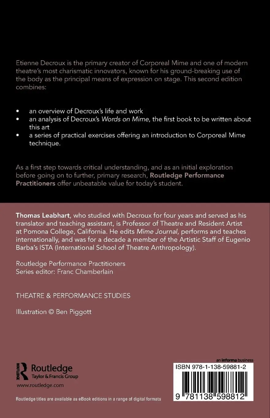 Rückseite: 9781138598812 | Etienne Decroux | Thomas Leabhart | Taschenbuch | Englisch | 2018