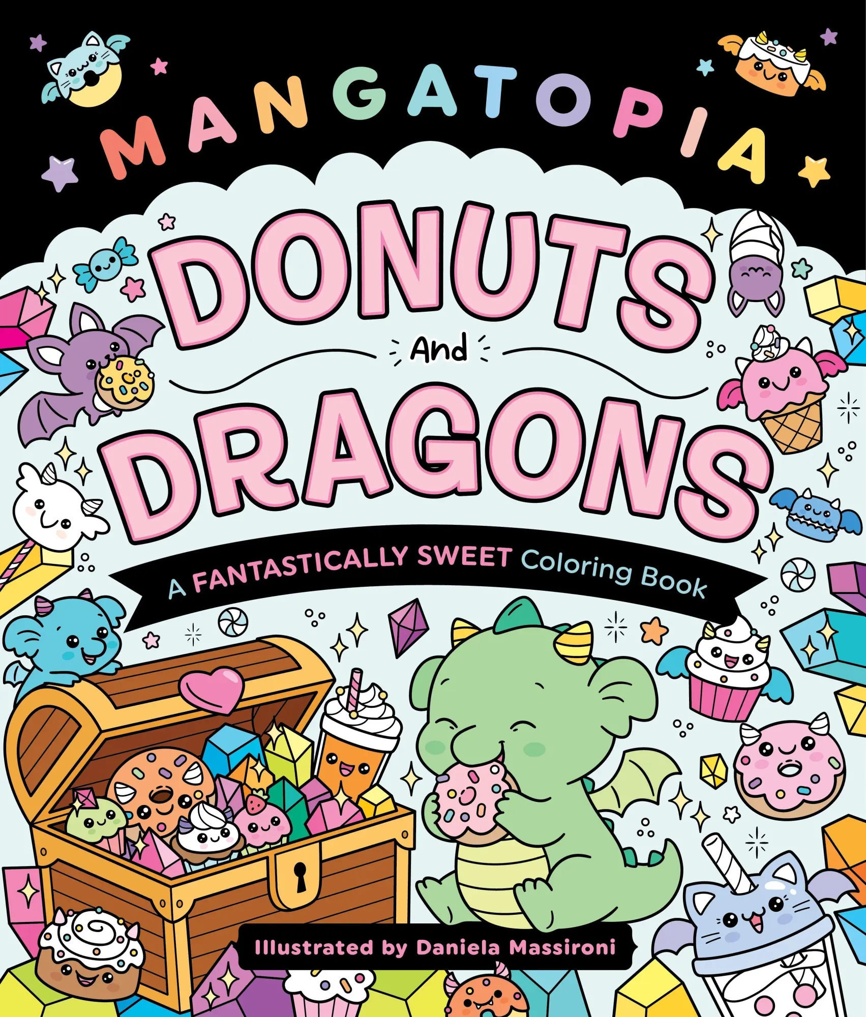 Cover: 9781250438812 | Mangatopia: Donuts and Dragons | A Fantastically Sweet Coloring Book