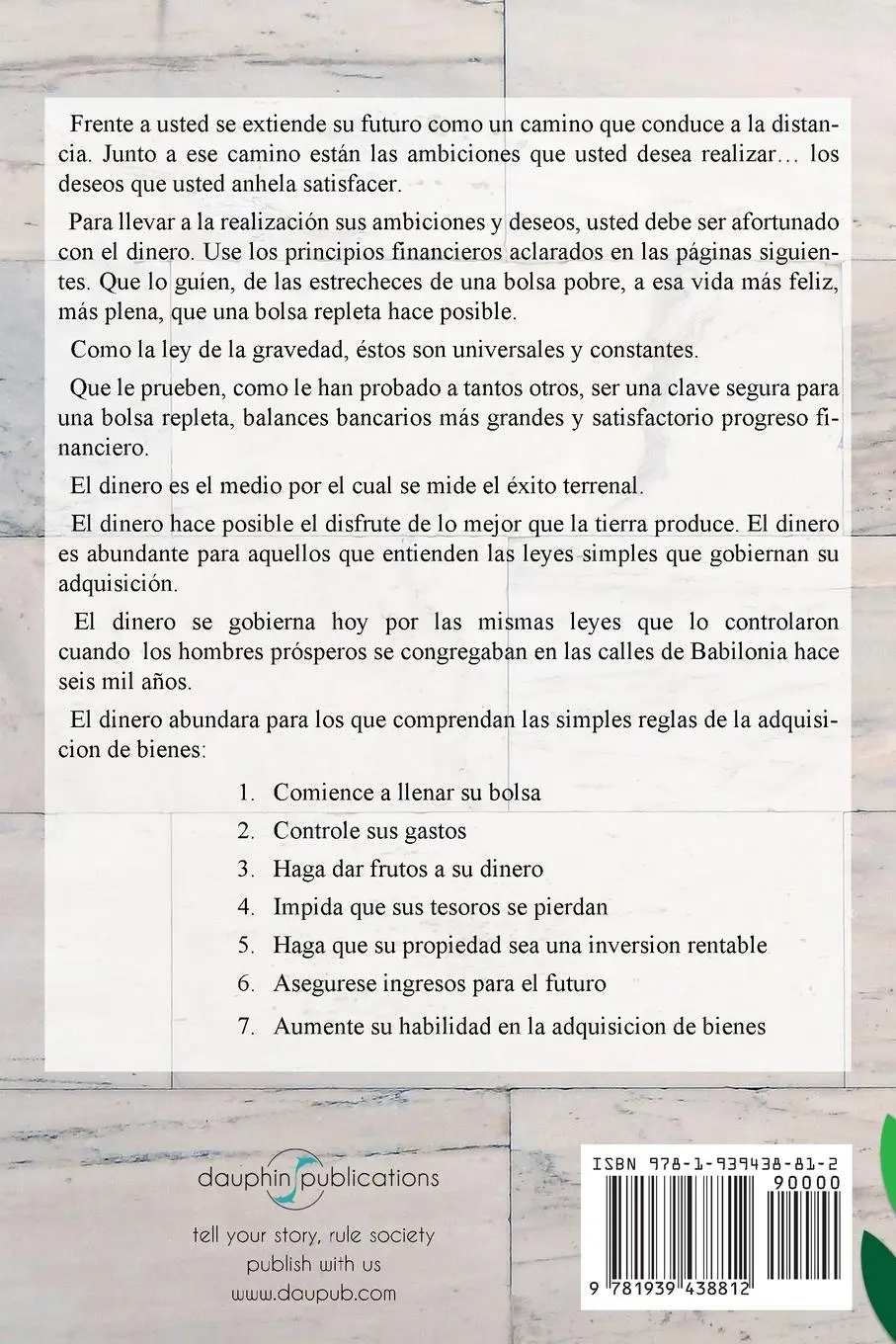 Rückseite: 9781939438812 | El Hombre Más Rico De Babilonia - Richest Man In Babylon - Spanish...