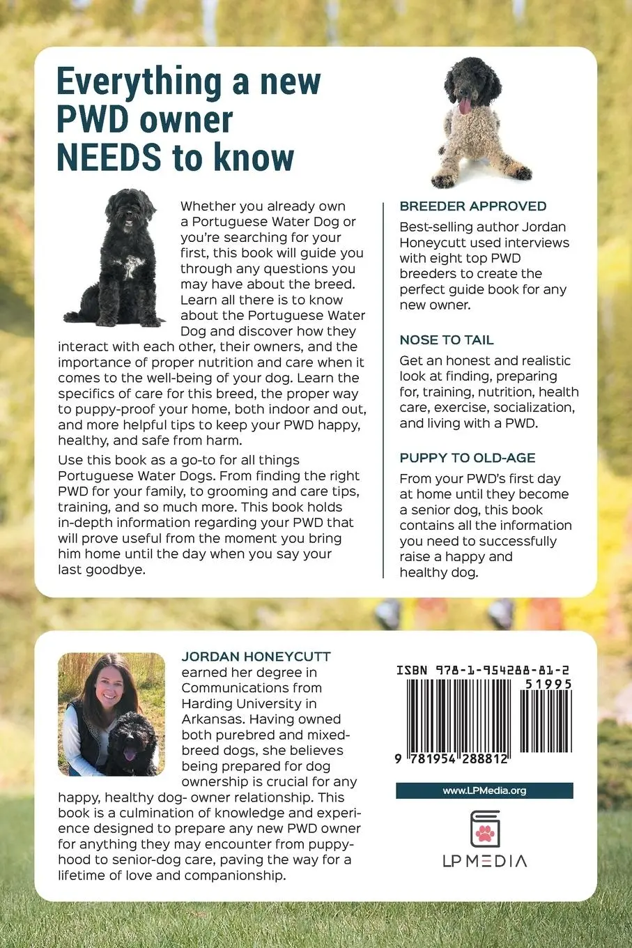 Rückseite: 9781954288812 | The Complete Guide to Portuguese Water Dogs | Jordan Honeycutt | Buch