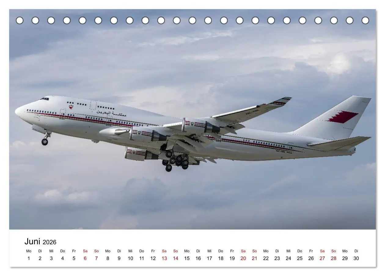 Bild: 9783457488812 | Boeing 747 Kalender (Tischkalender 2026 DIN A5 quer), CALVENDO...