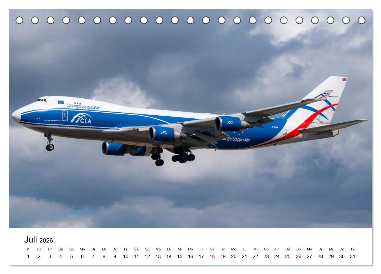 Bild: 9783457488812 | Boeing 747 Kalender (Tischkalender 2026 DIN A5 quer), CALVENDO...