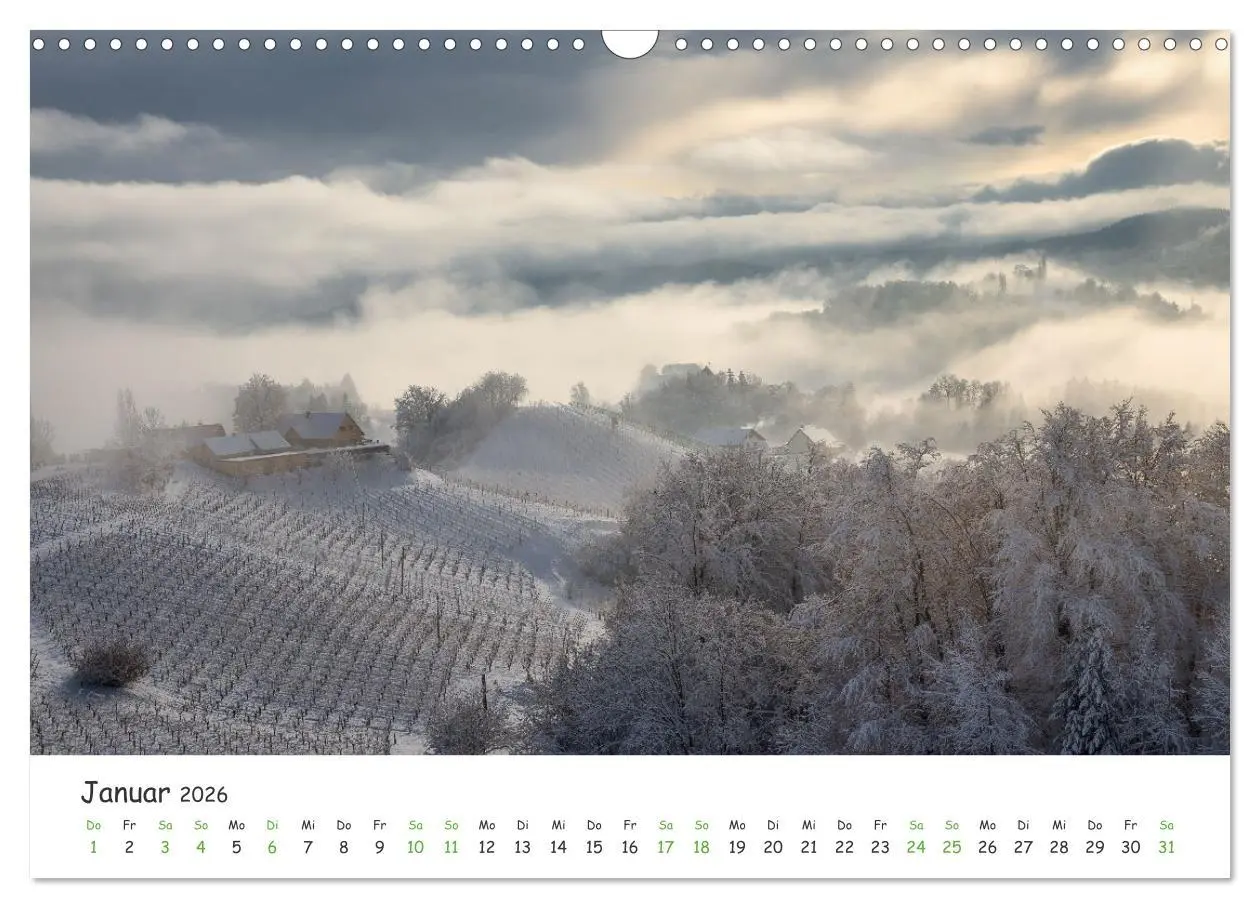 Bild: 9783457628812 | Südsteiermark365 (Wandkalender 2026 DIN A3 quer), CALVENDO...