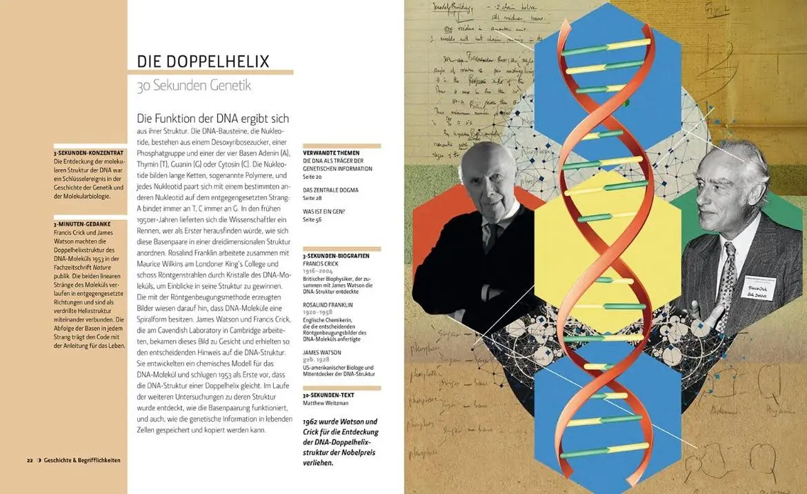 Bild: 9789089988812 | Genetik in 30 Sekunden | 50 Meilensteine der Genetik | Buch | 160 S.
